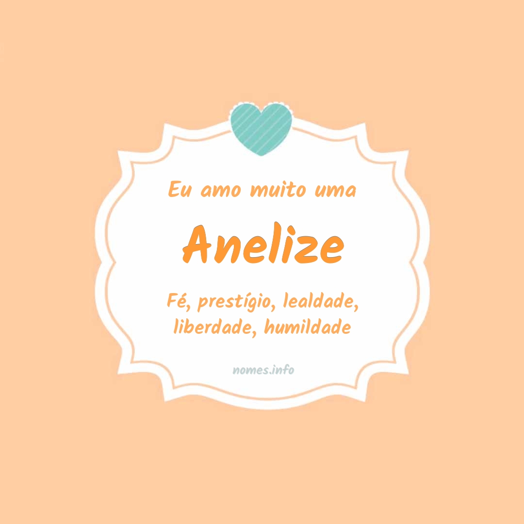 Eu amo muito Anelize