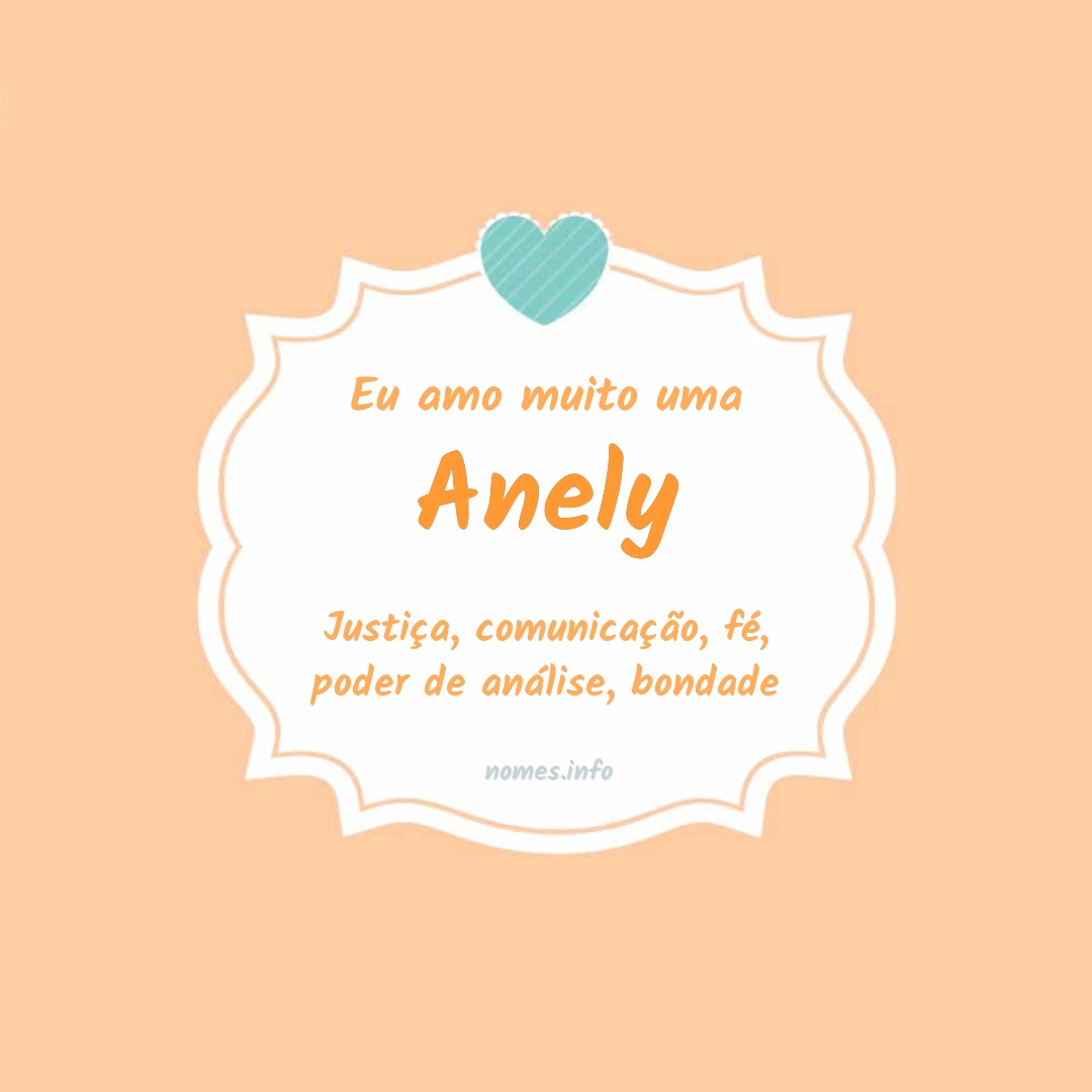 Eu amo muito Anely