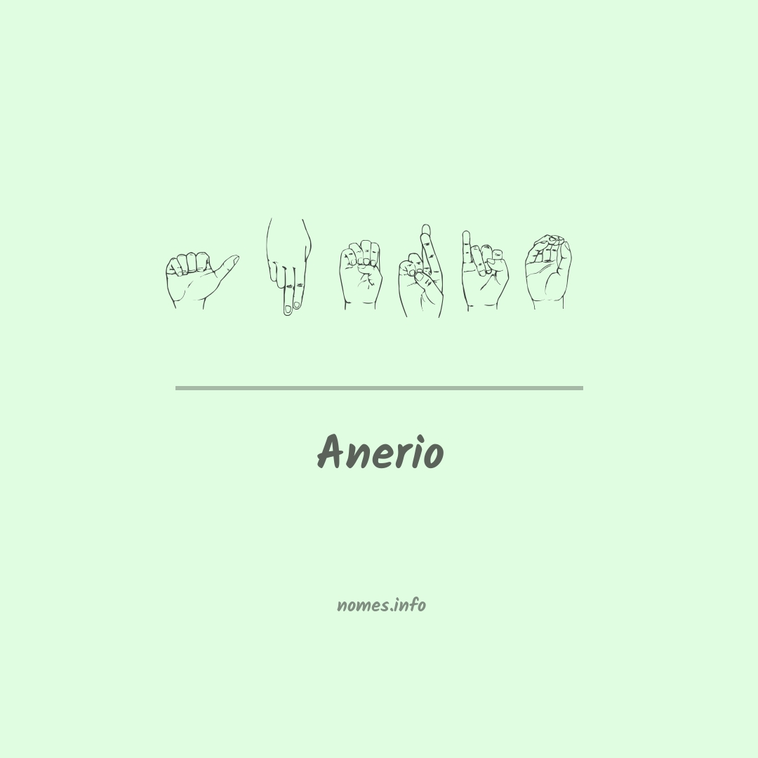 Anerio em Libras