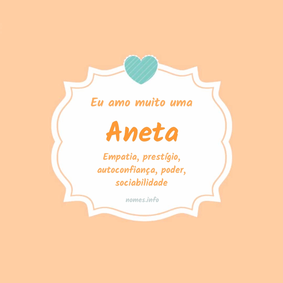 Eu amo muito Aneta
