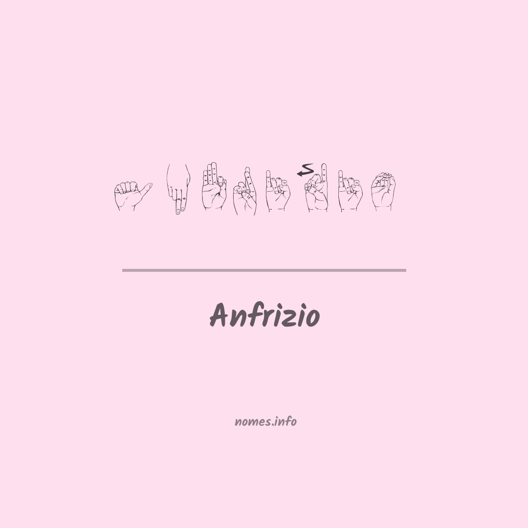 Anfrizio em Libras