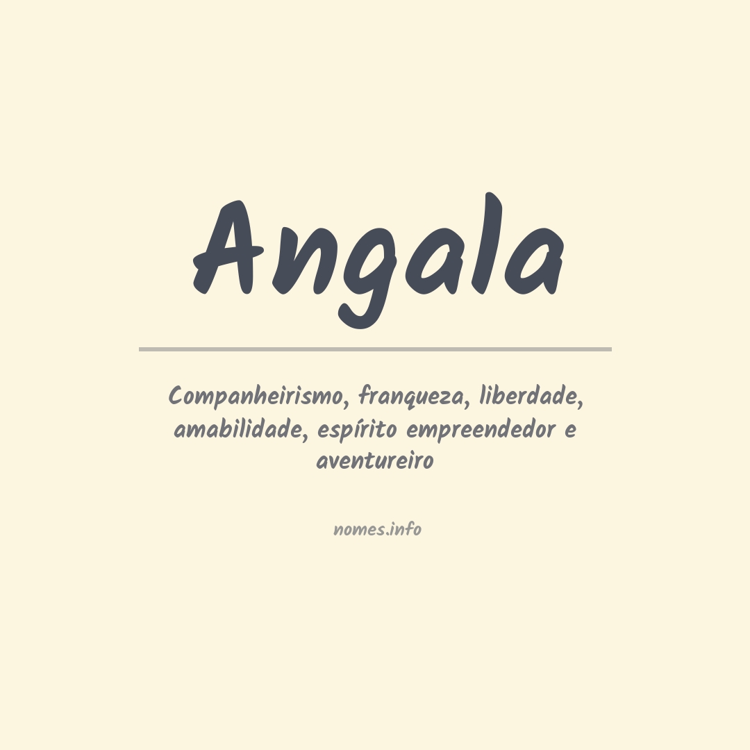 Significado do nome Angala