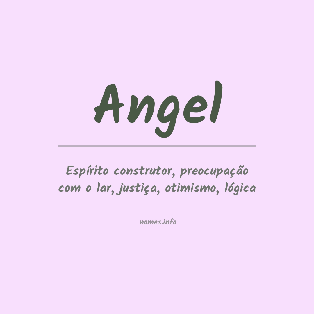 Significado do nome Angel