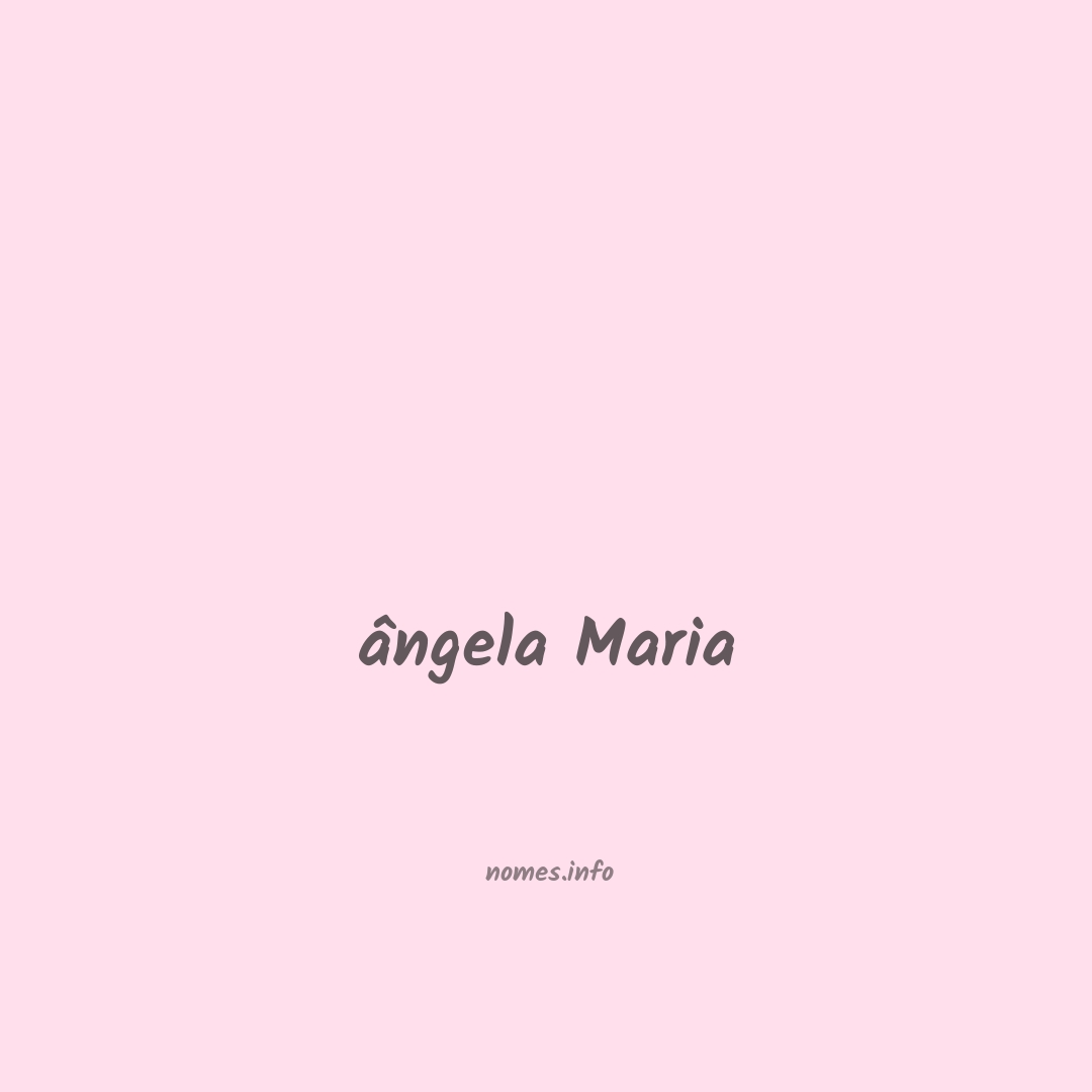 ângela maria em chinês