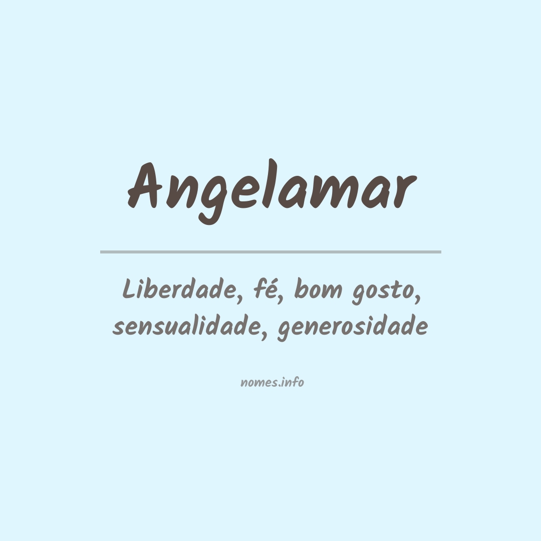 Significado do nome Angelamar