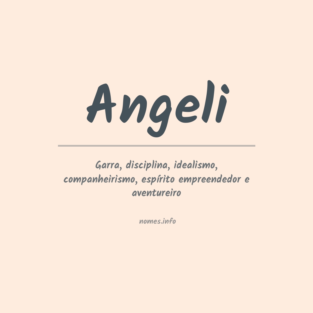 Significado do nome Angeli