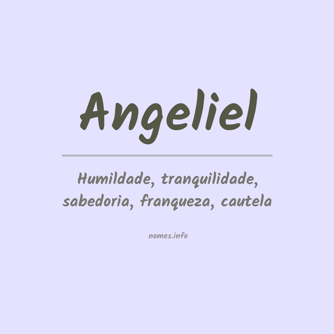 Significado do nome Angeliel