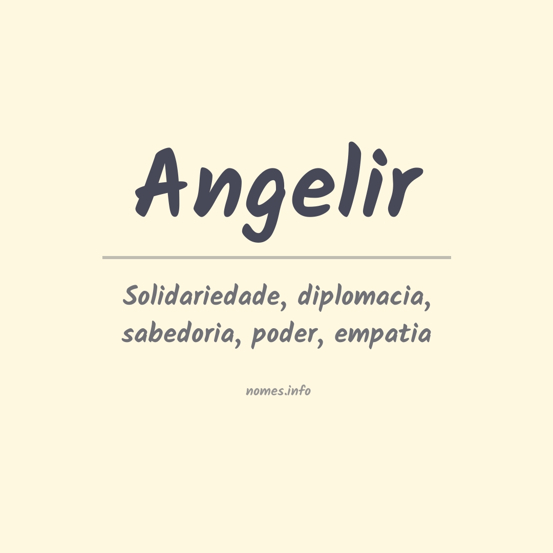 Significado do nome Angelir