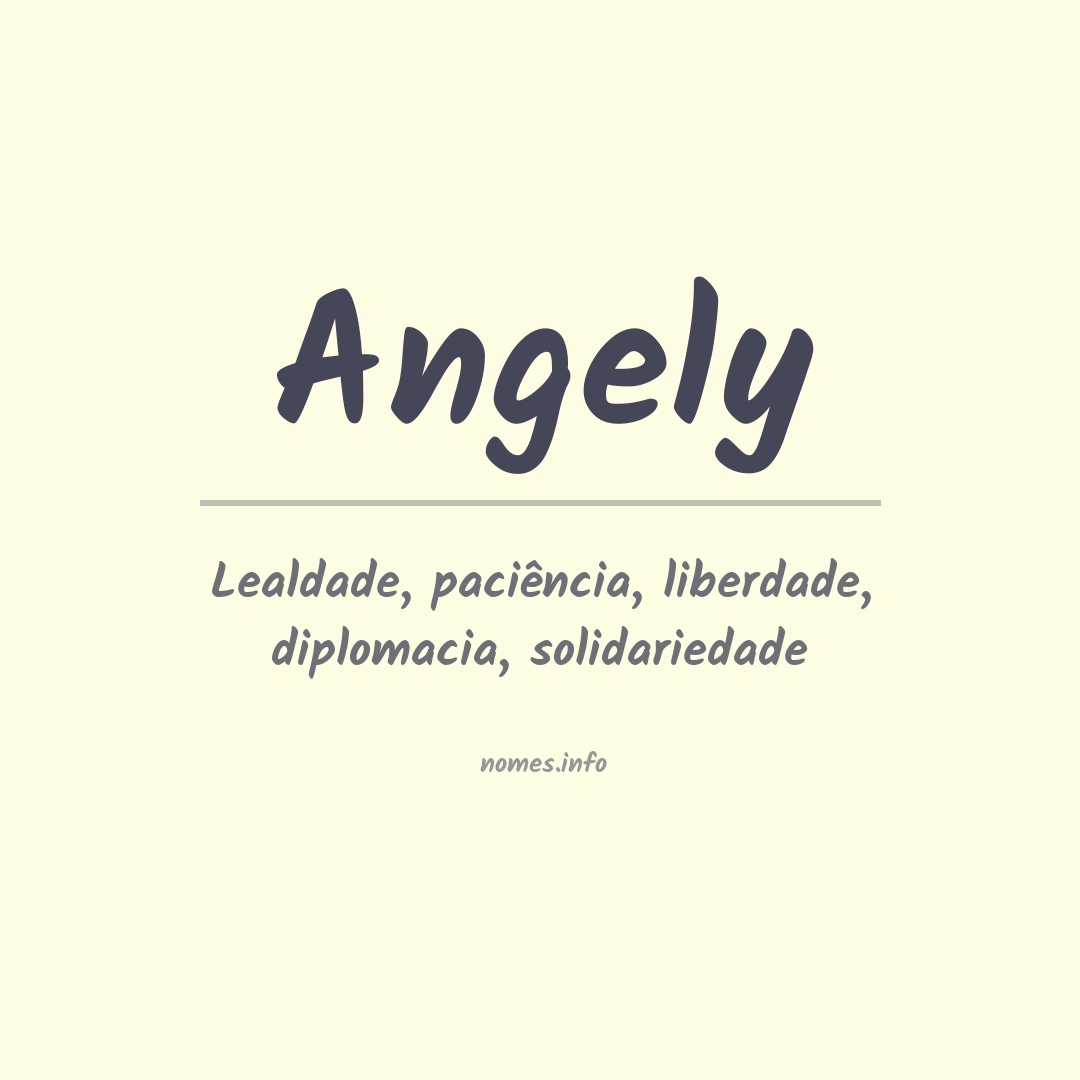 Significado do nome Angely