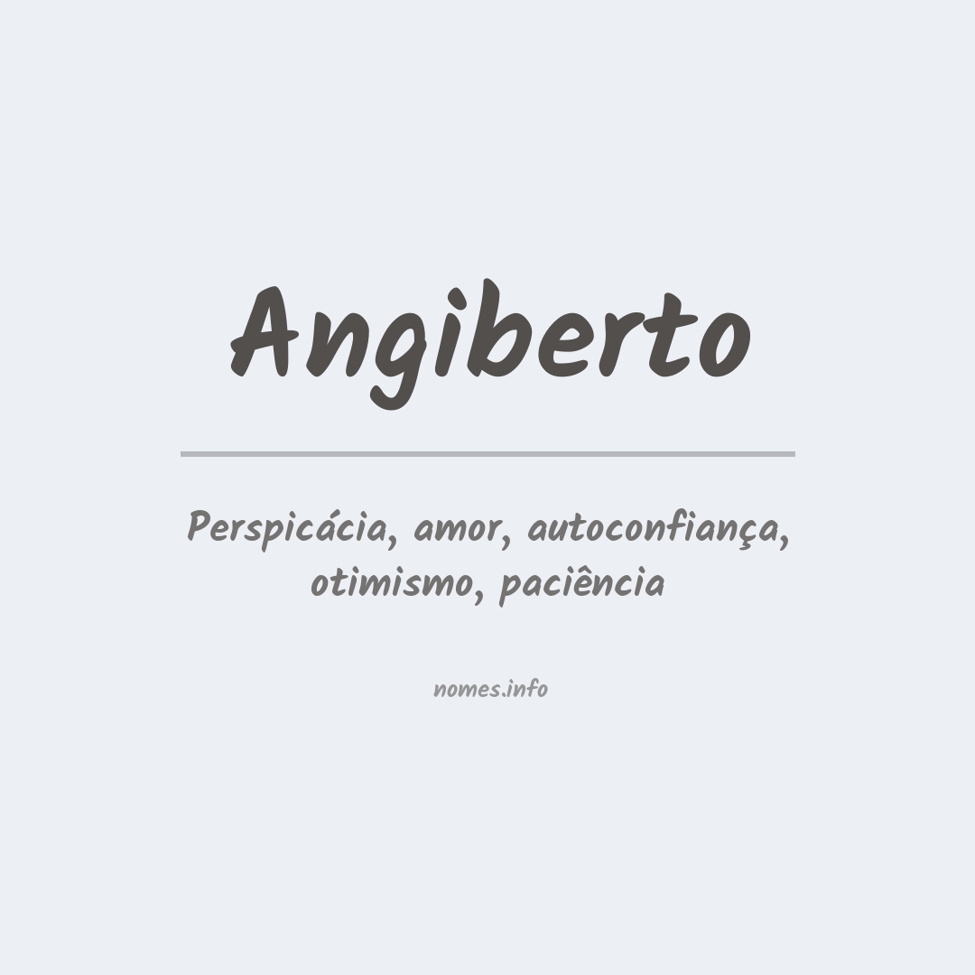 Significado do nome Angiberto