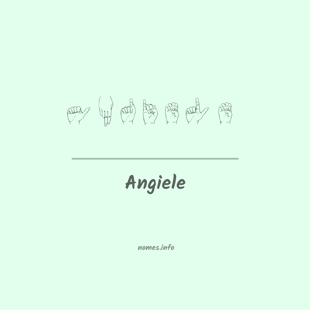Angiele em Libras