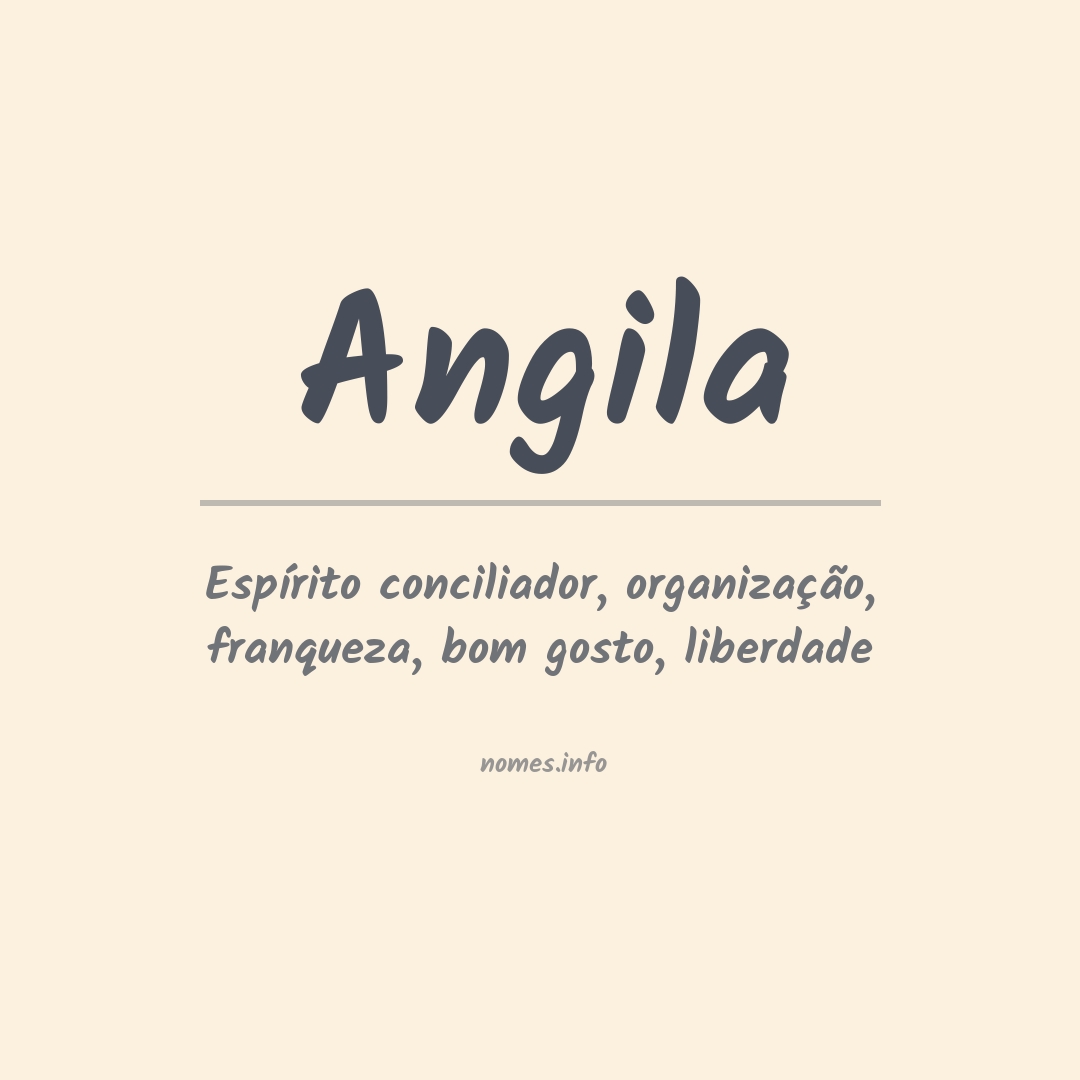 Significado do nome Angila