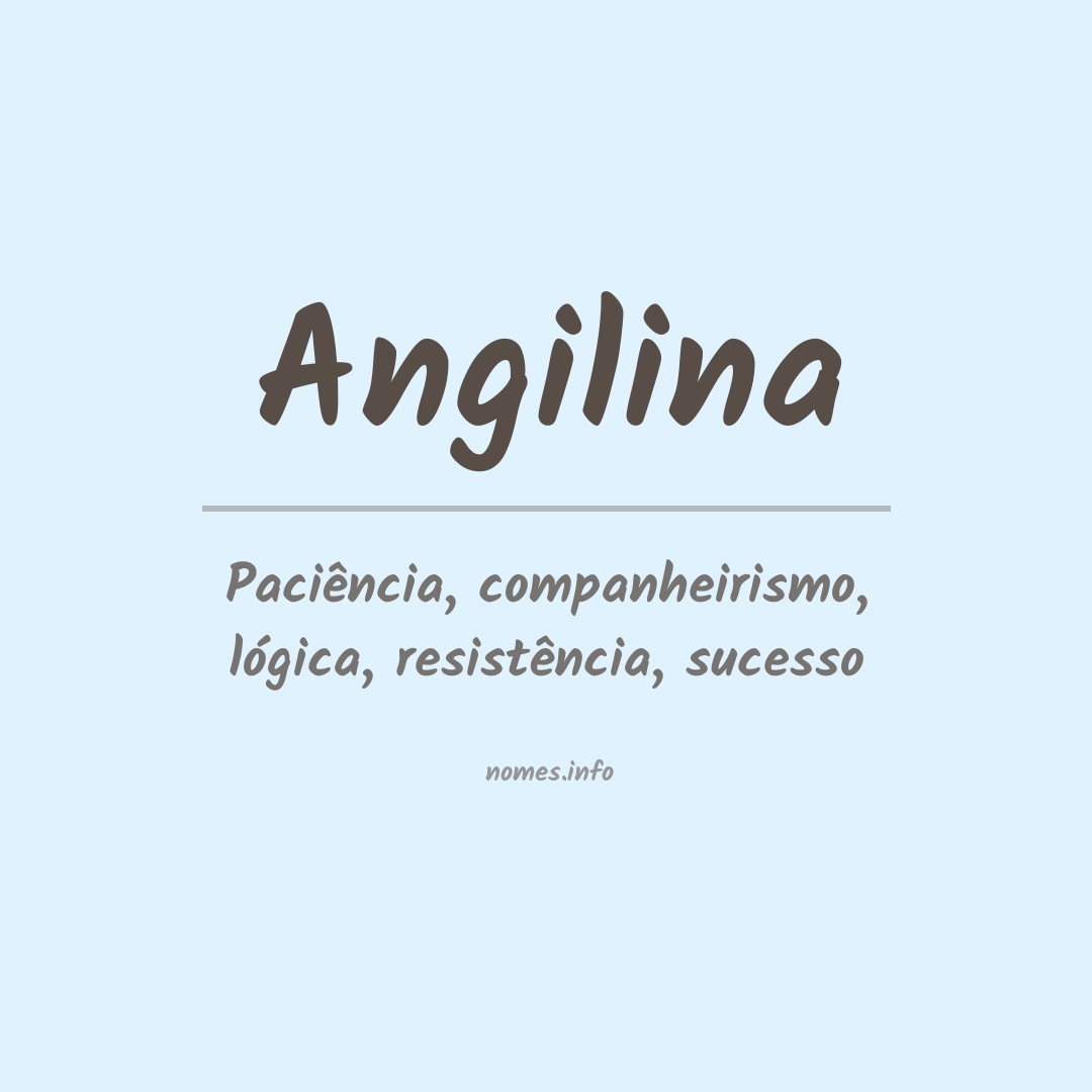 Significado do nome Angilina