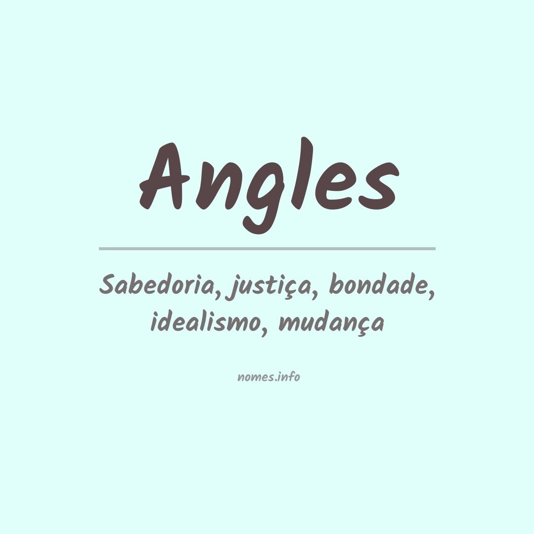 Significado do nome Angles