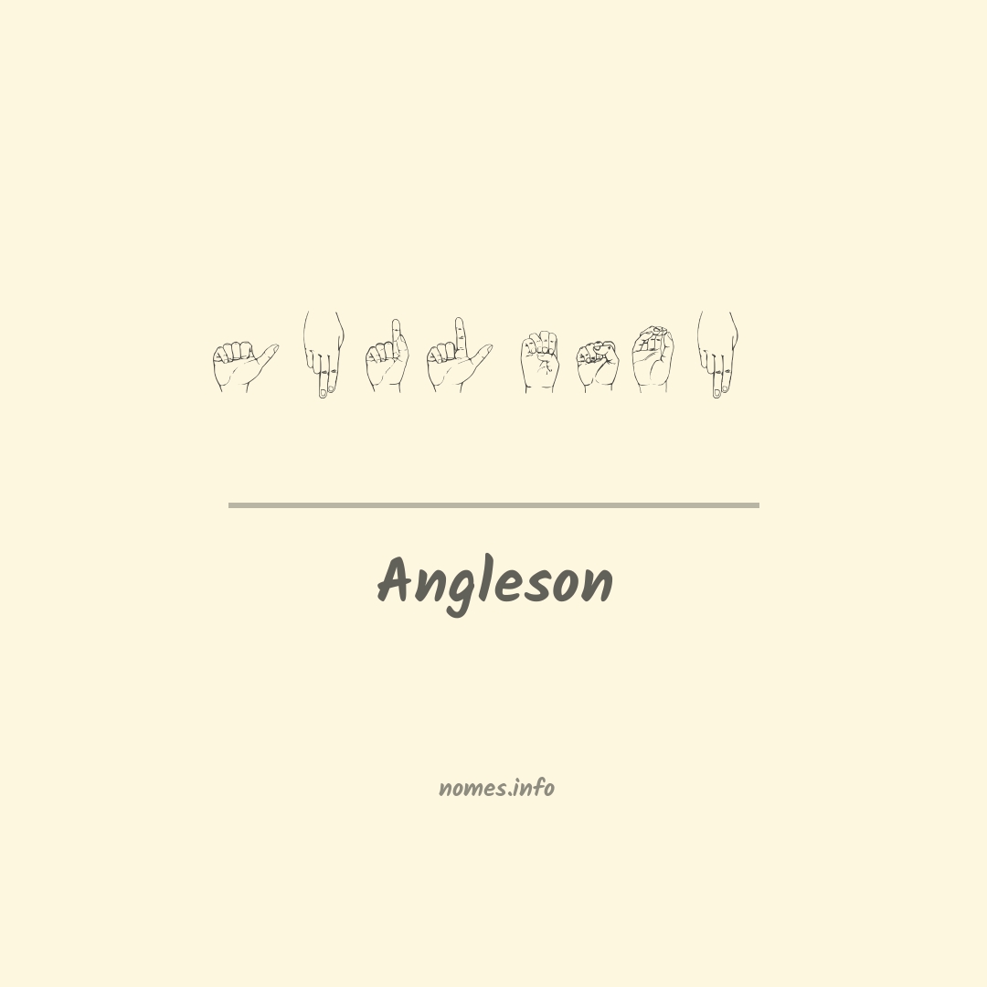 Angleson em Libras