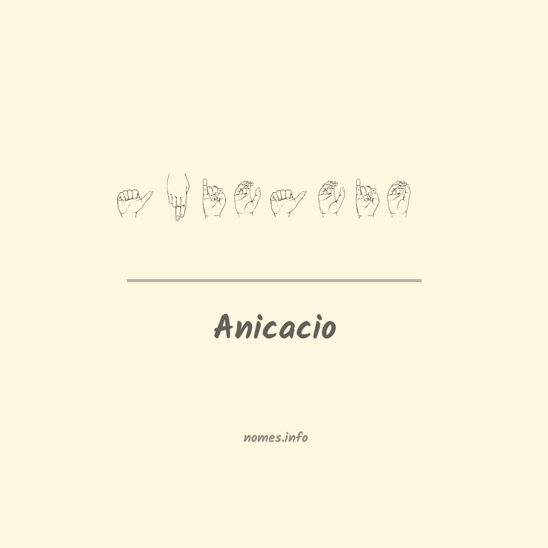 Anicacio em Libras