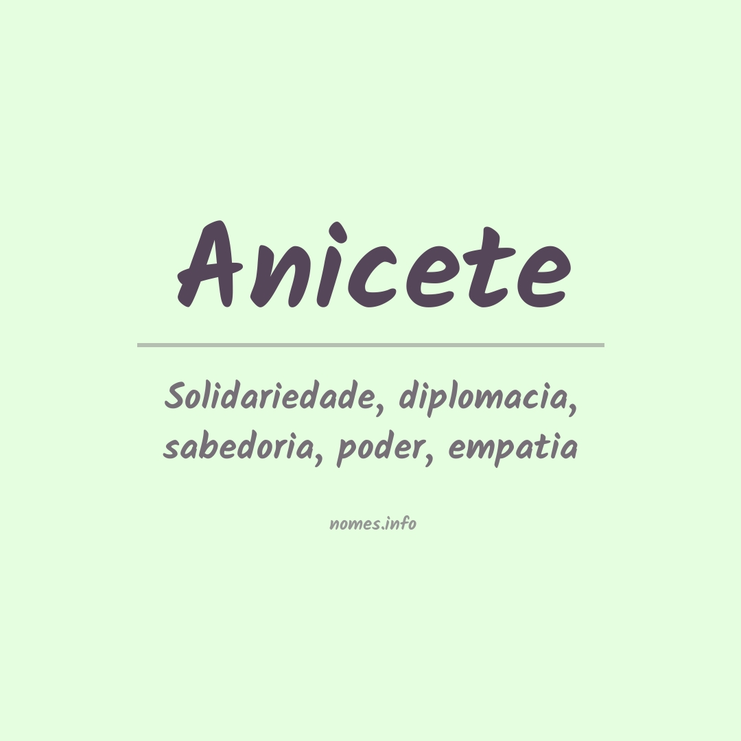 Significado do nome Anicete