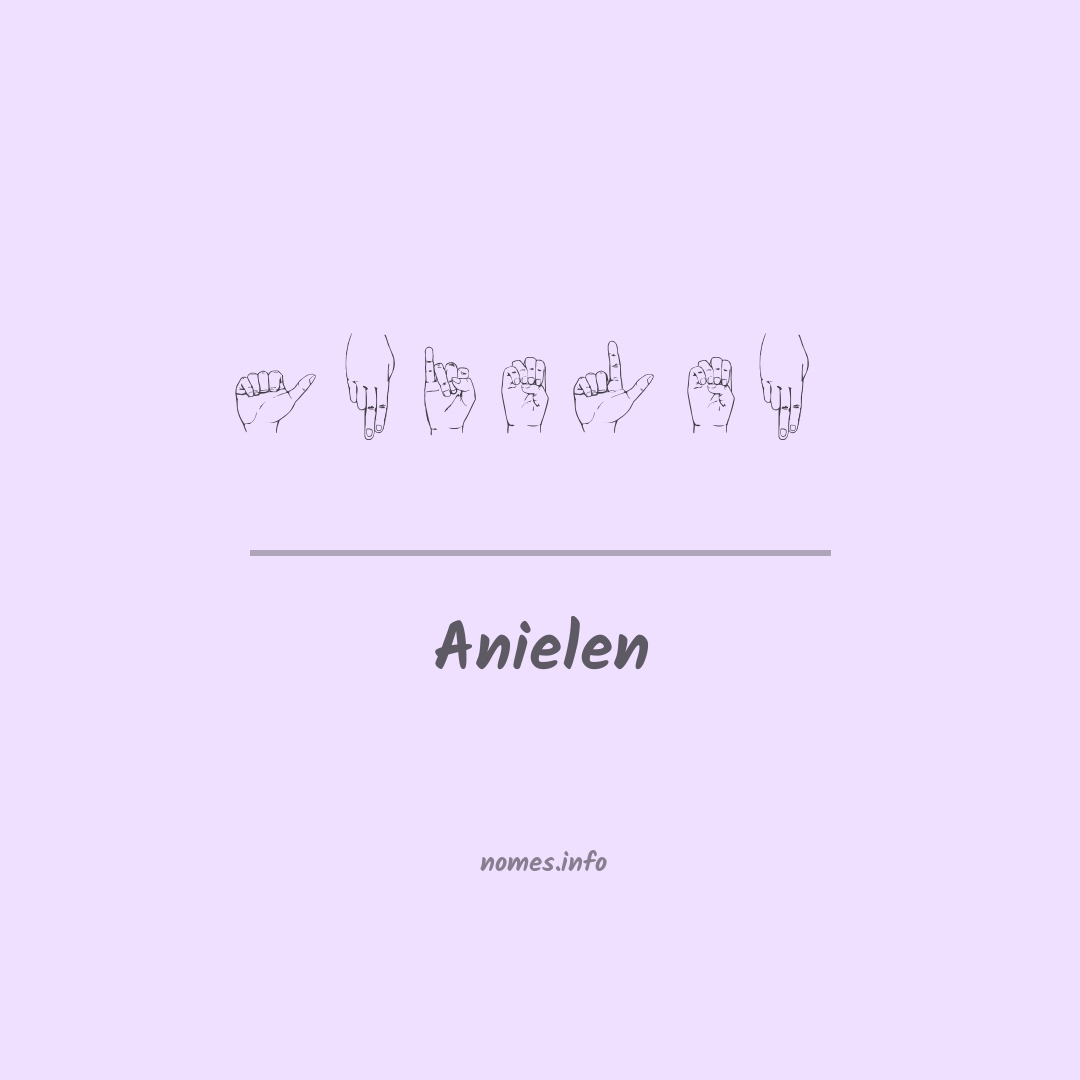 Anielen em Libras