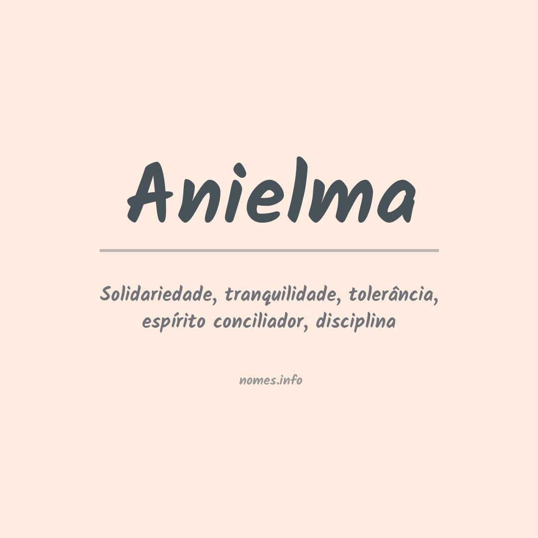 Significado do nome Anielma