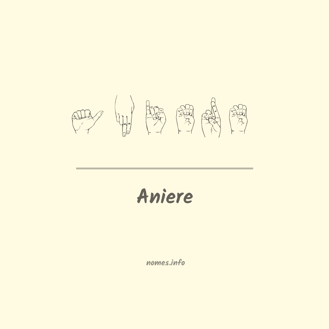 Aniere em Libras