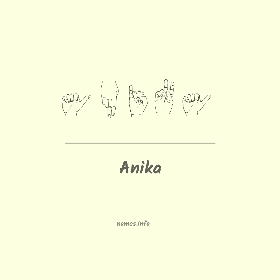 Anika em Libras