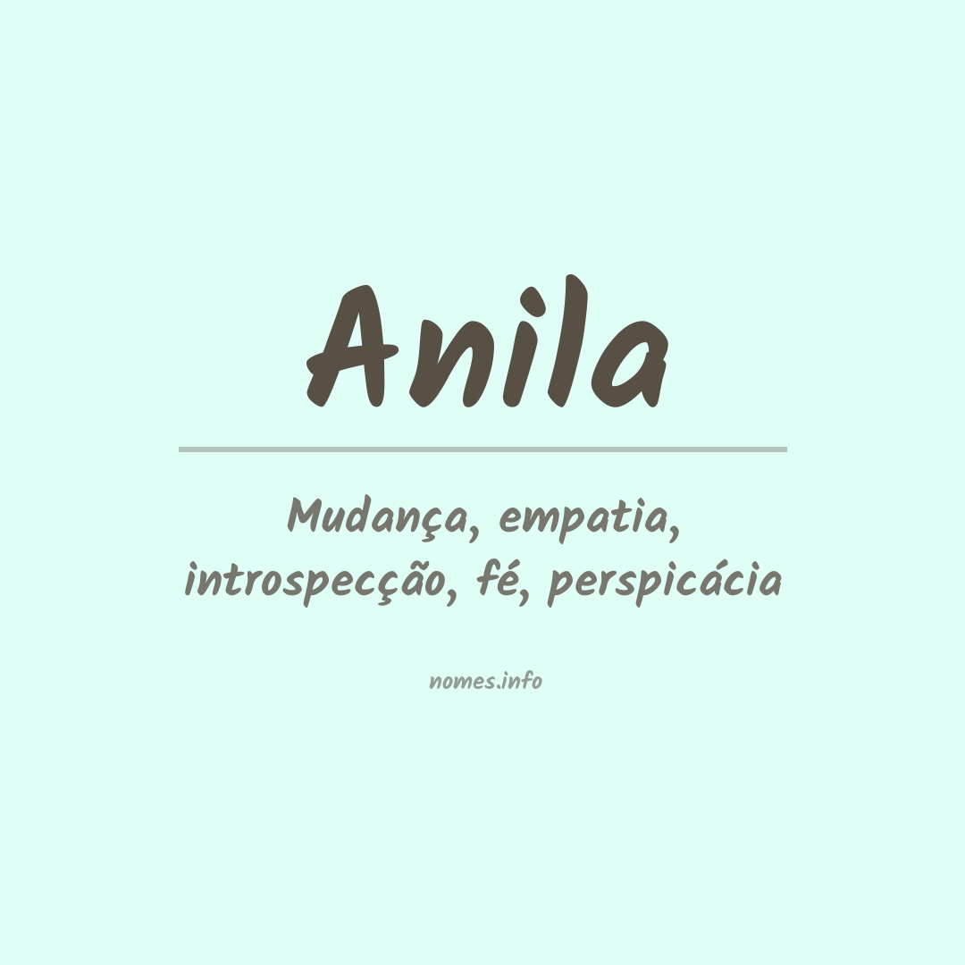Significado do nome Anila