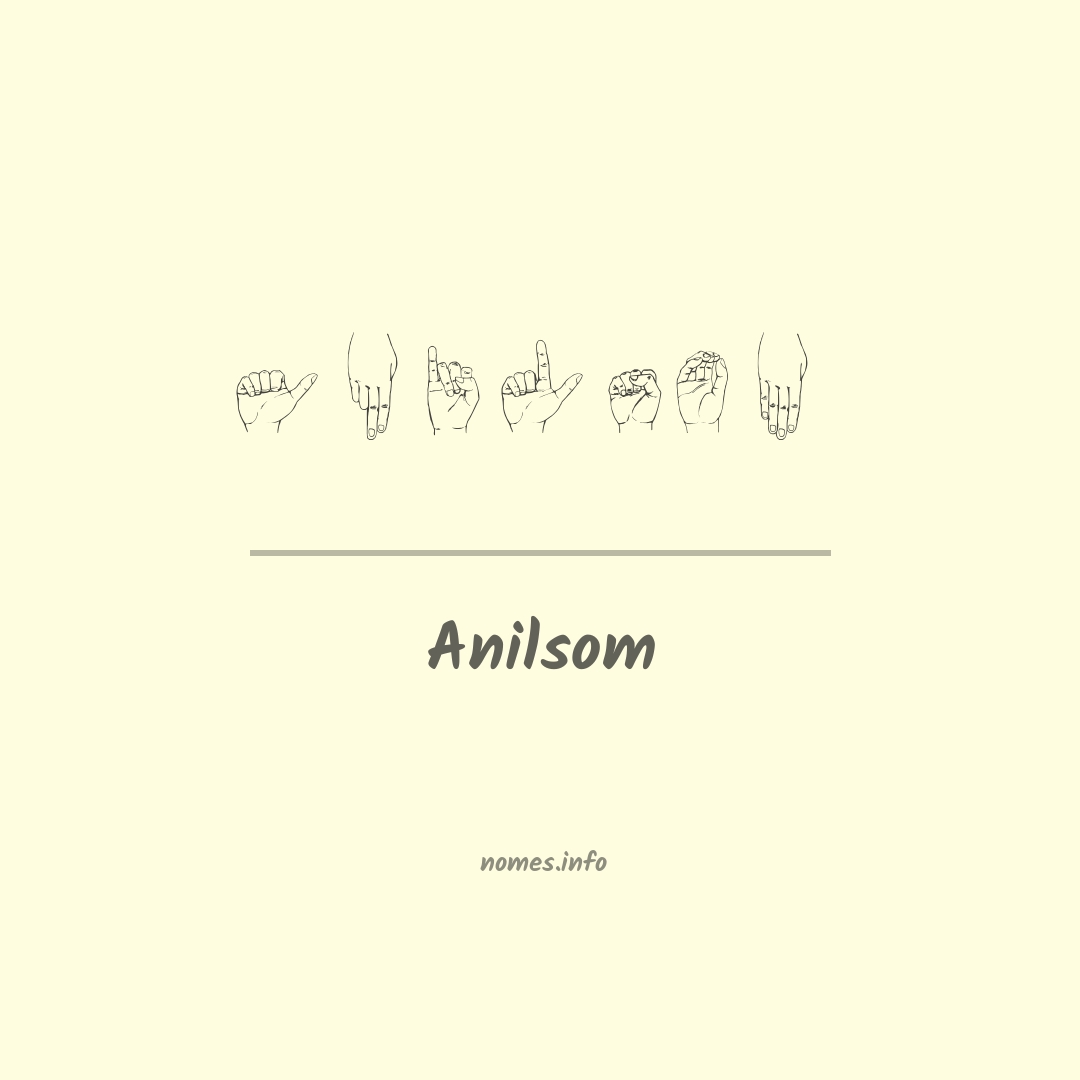 Anilsom em Libras