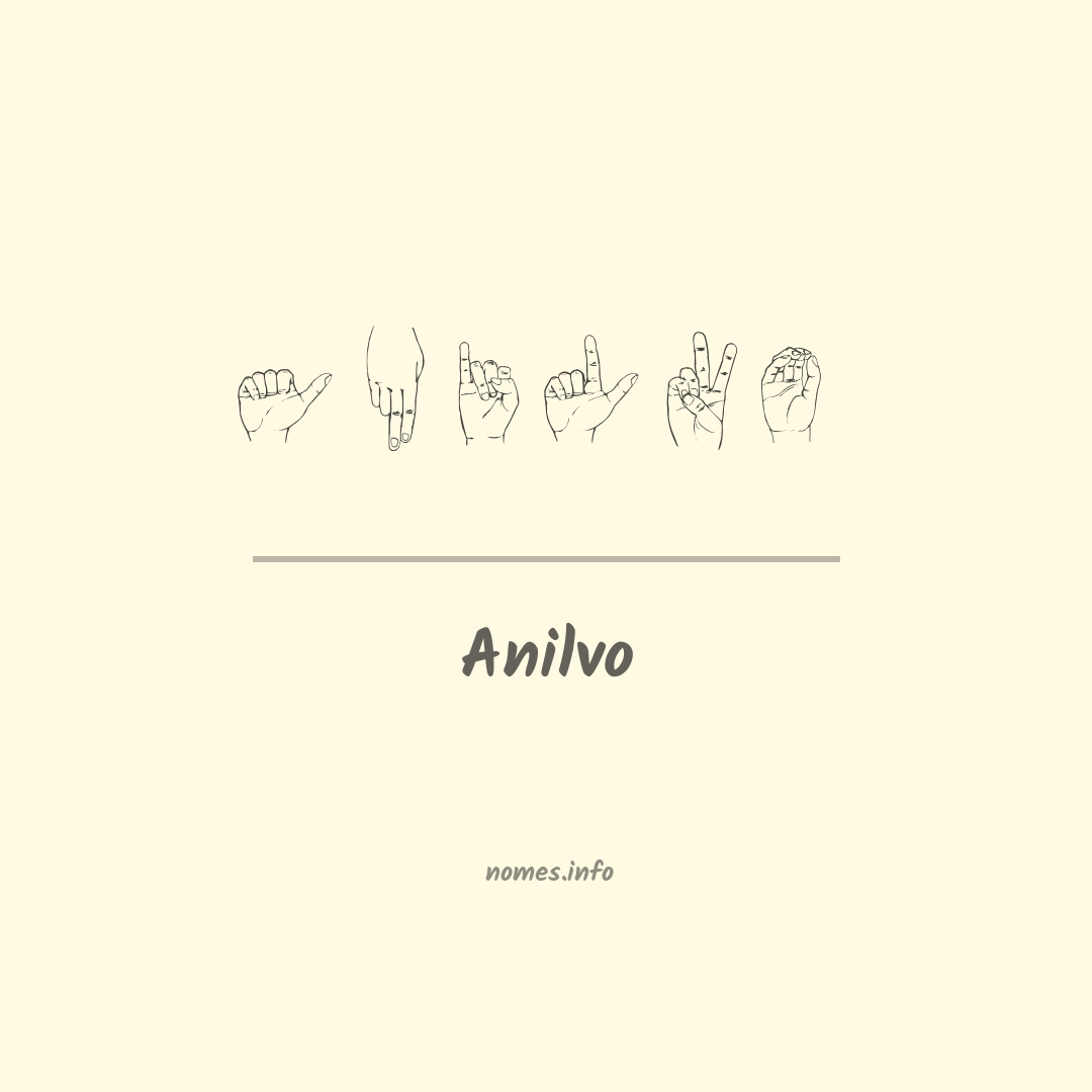 Anilvo em Libras