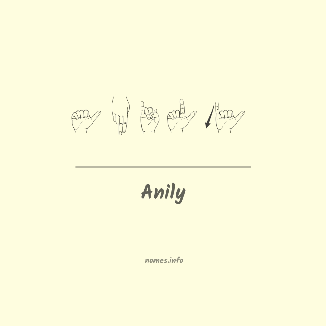 Anily em Libras