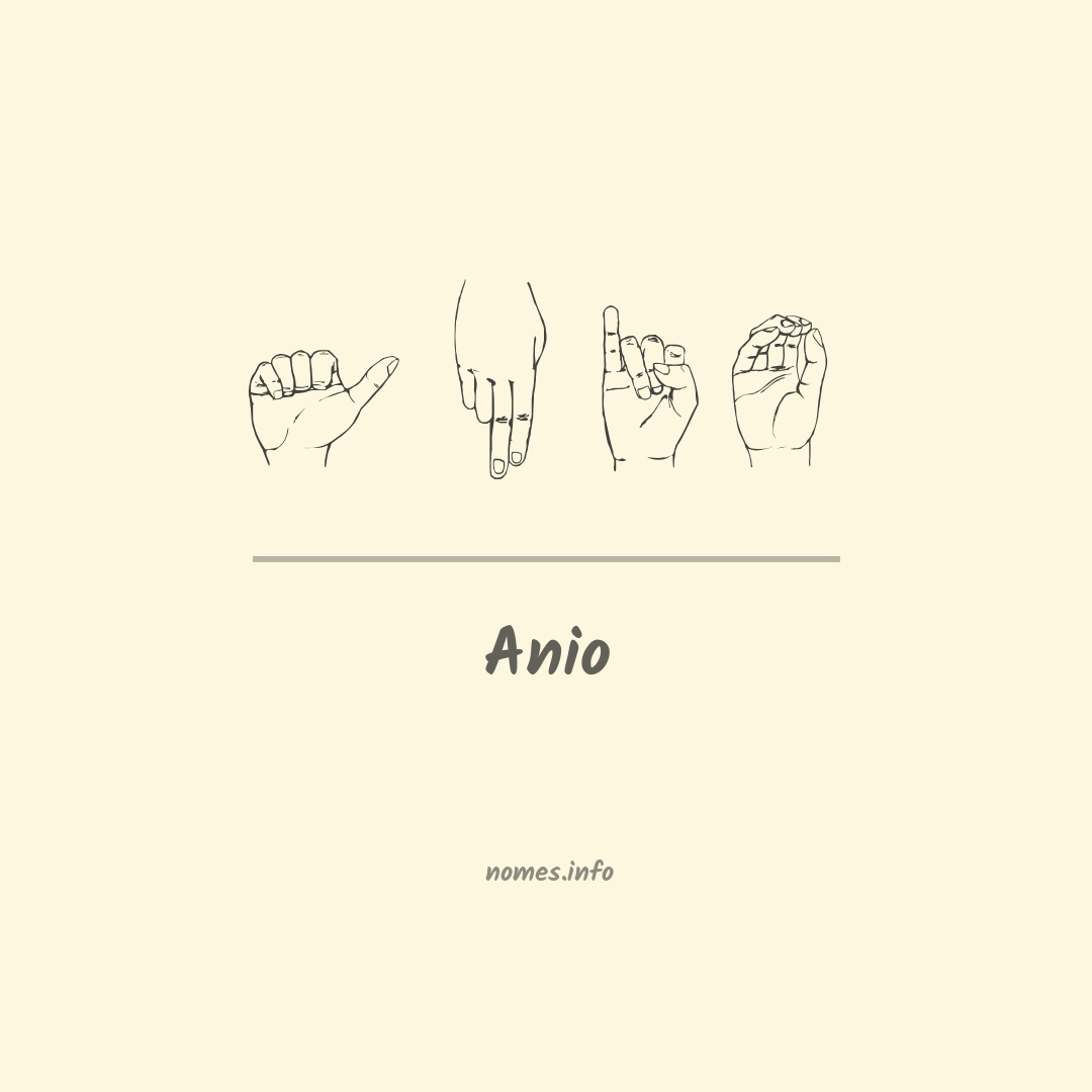 Anio em Libras