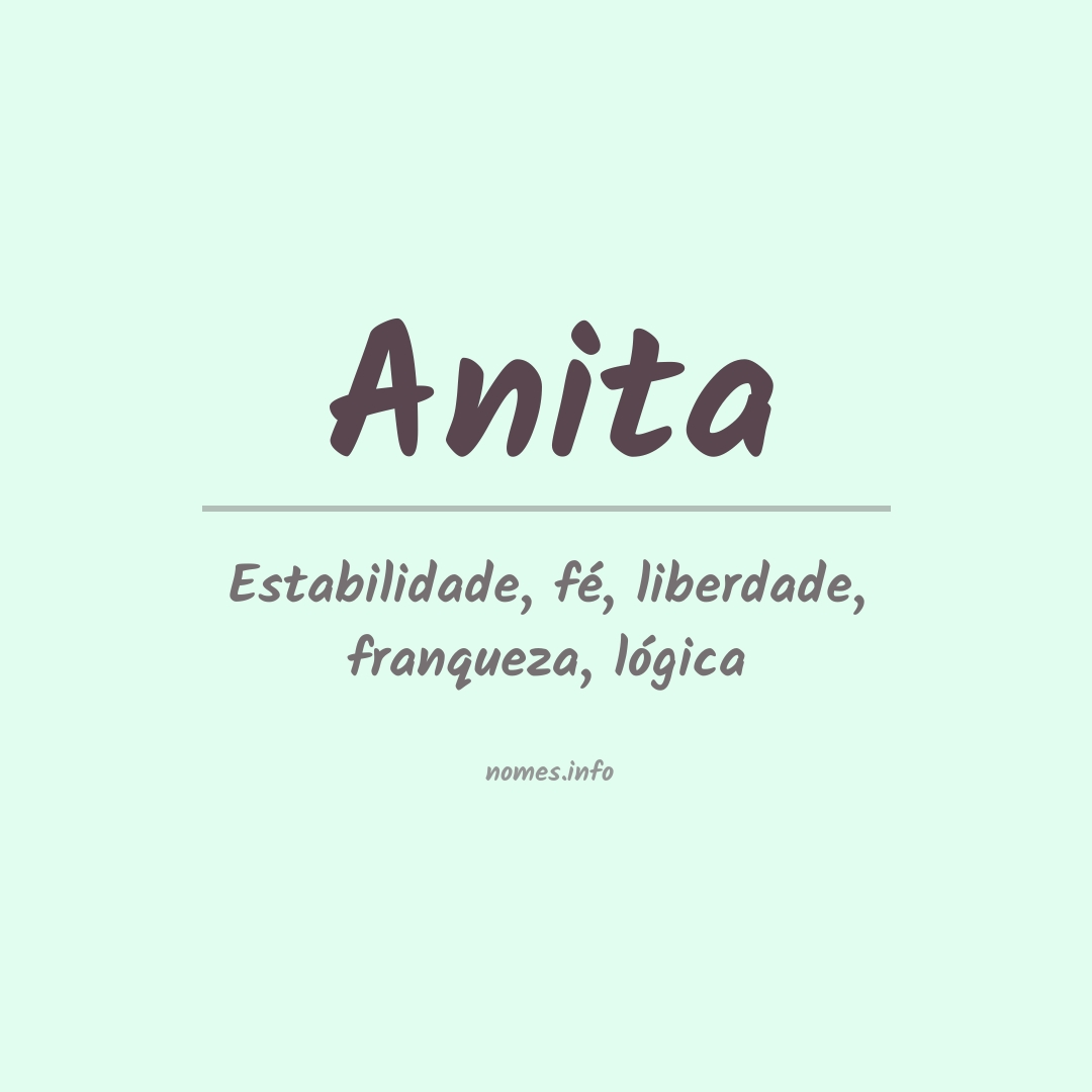Significado do nome Anita