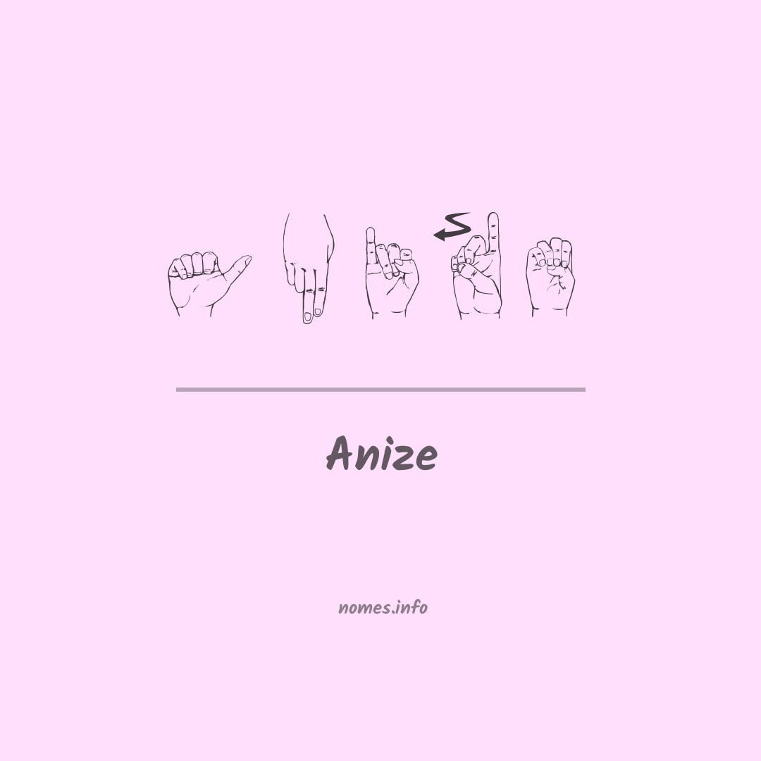 Anize em Libras