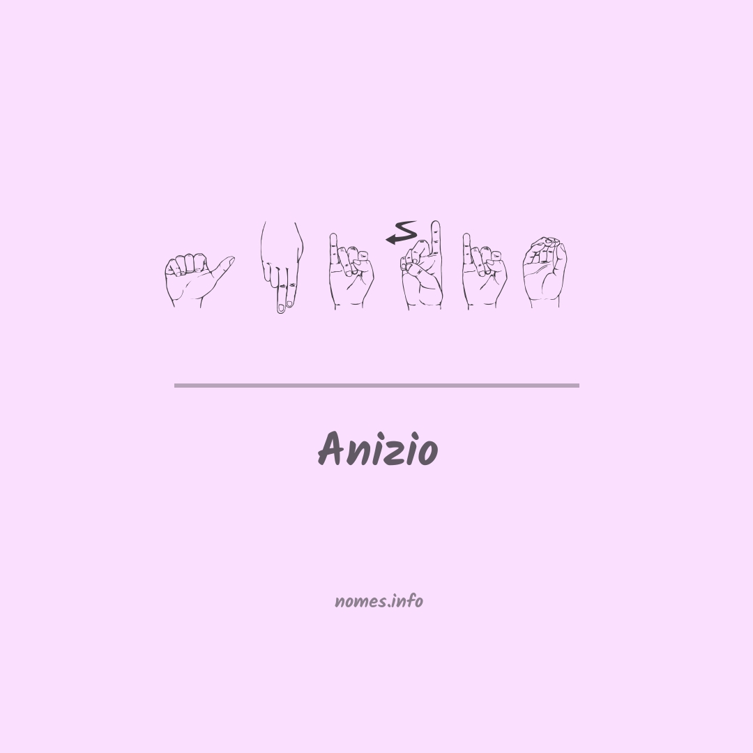 Anizio em Libras