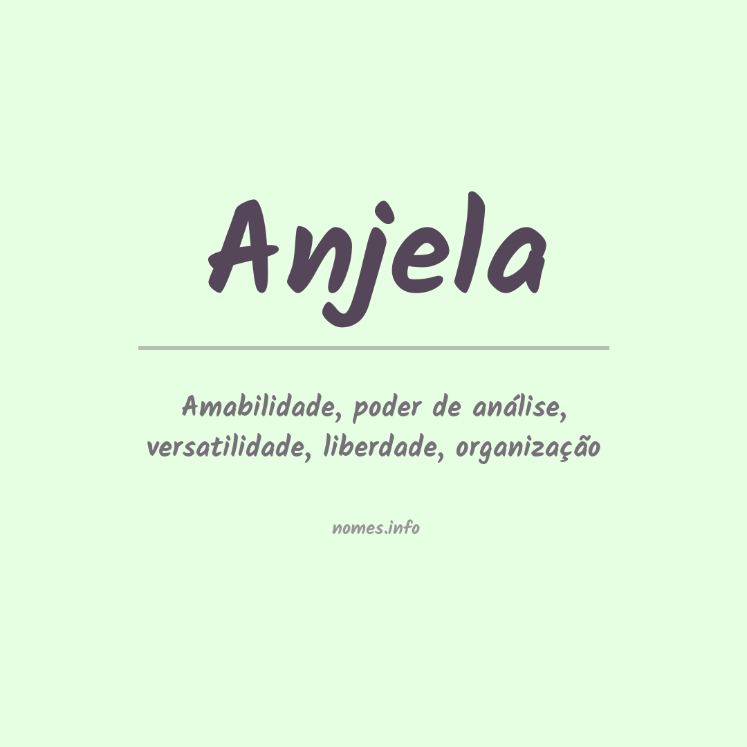 Significado do nome Anjela