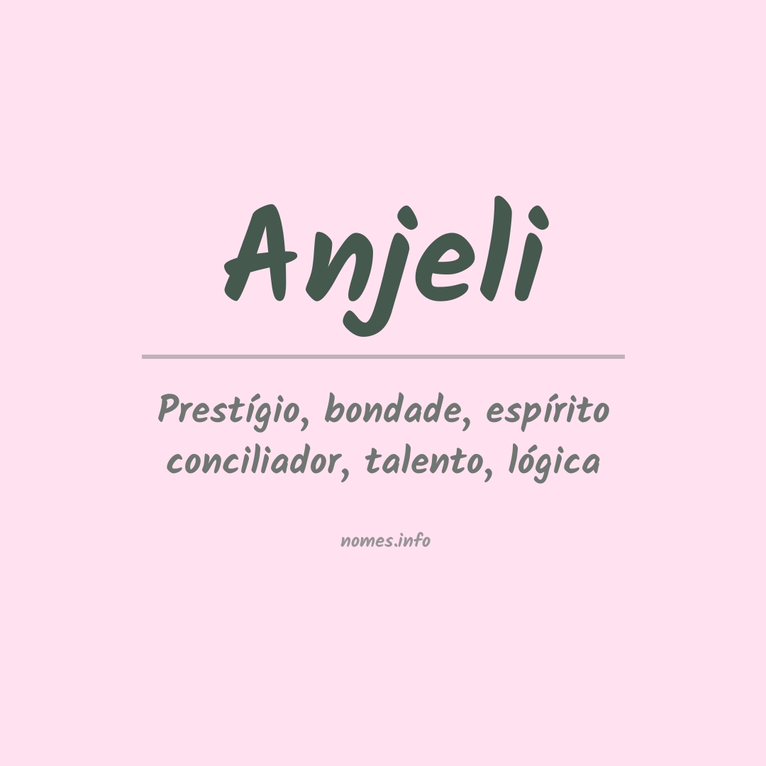 Significado do nome Anjeli