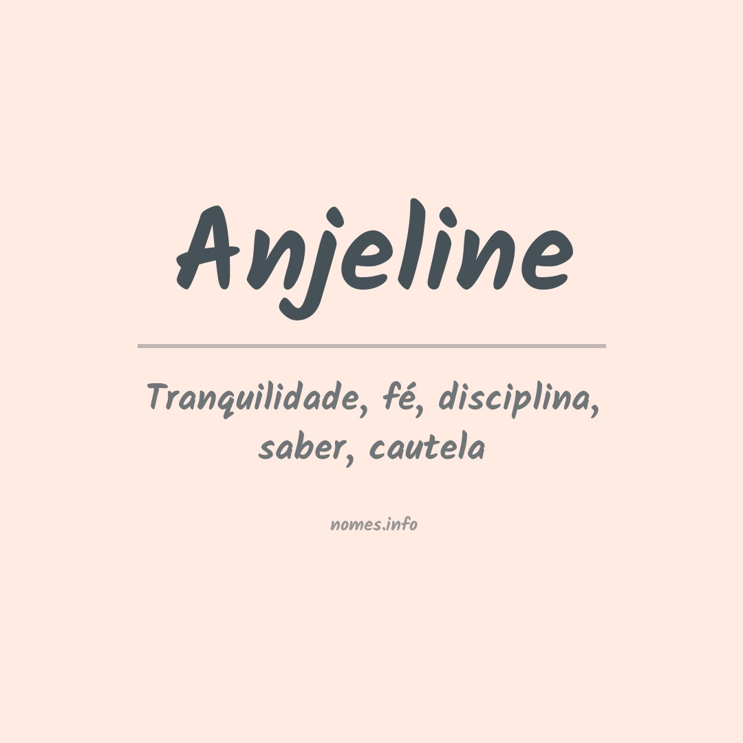 Significado do nome Anjeline