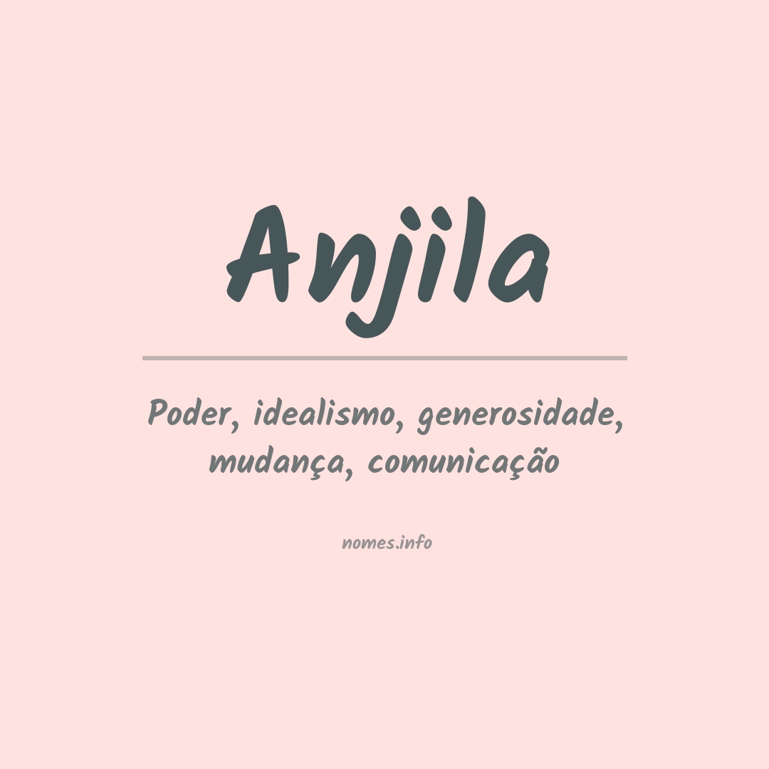 Significado do nome Anjila