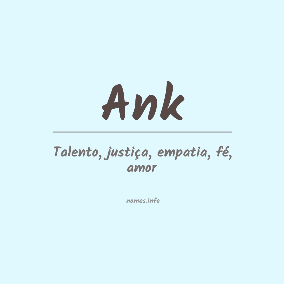 Significado do nome Ank
