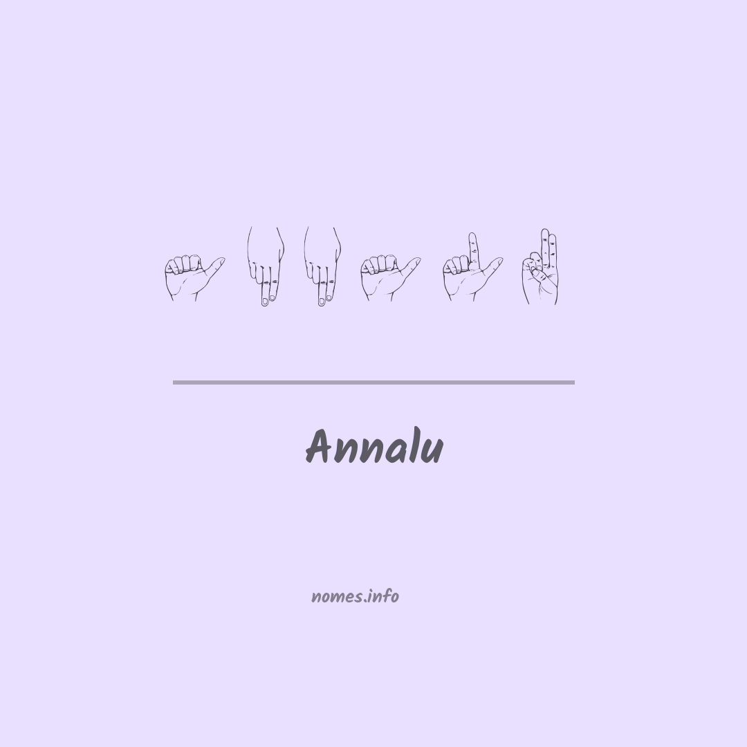 Annalu em Libras