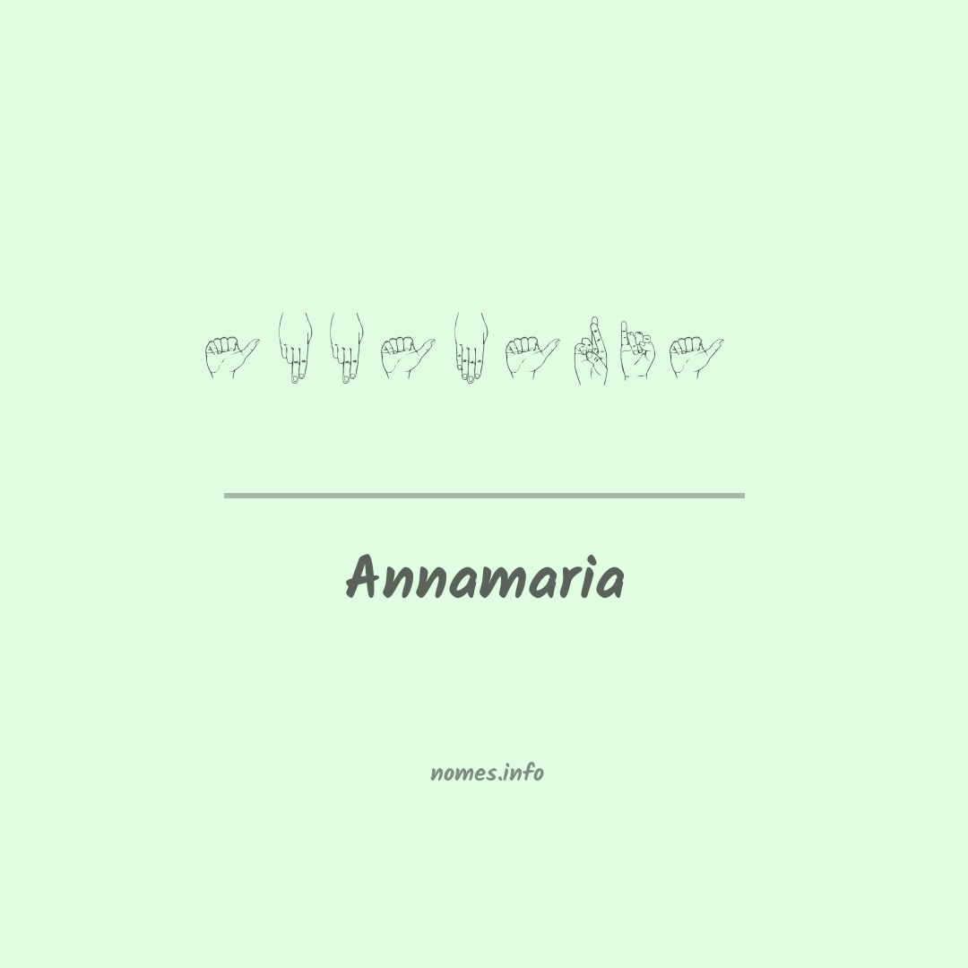 Annamaria em Libras Annamaria em Libras