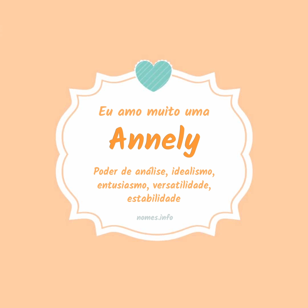 Eu amo muito Annely