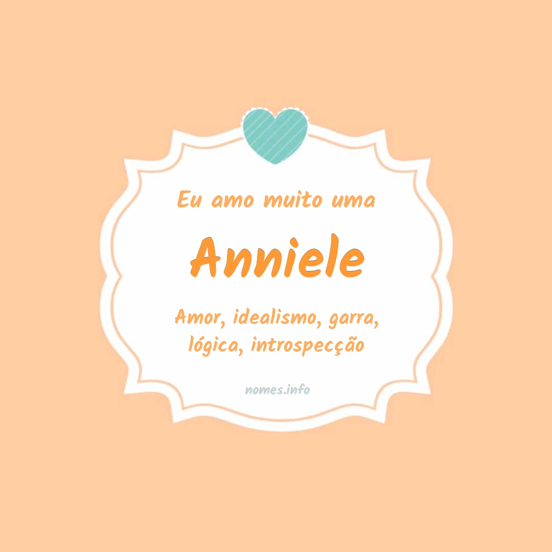 Eu amo muito Anniele