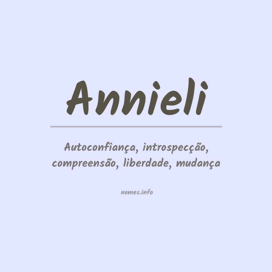 Significado do nome Annieli