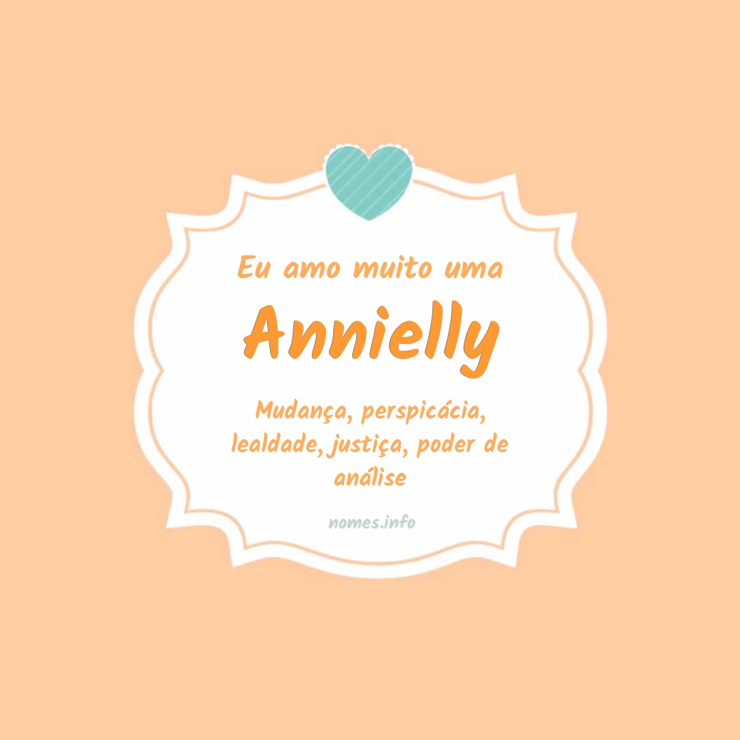 Eu amo muito Annielly