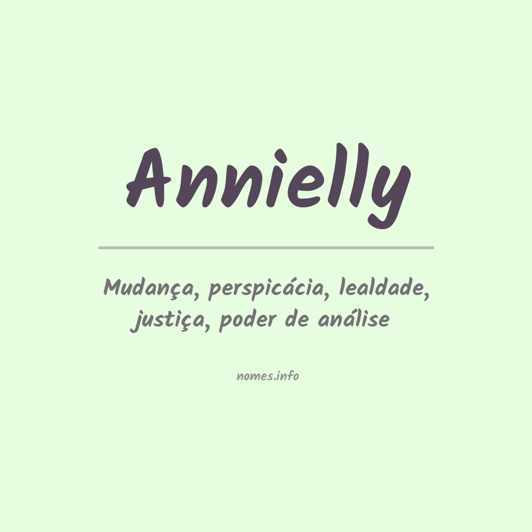 Significado do nome Annielly