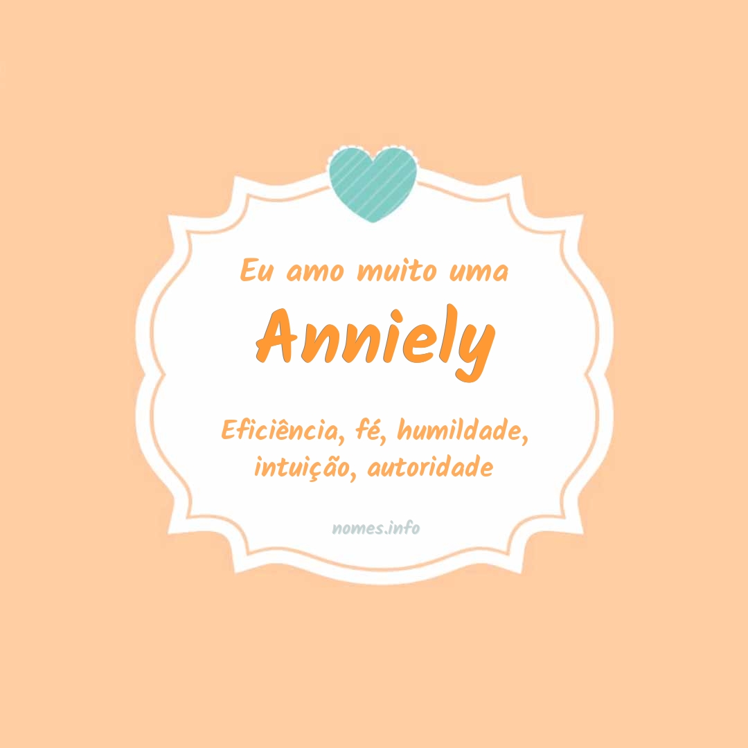 Eu amo muito Anniely