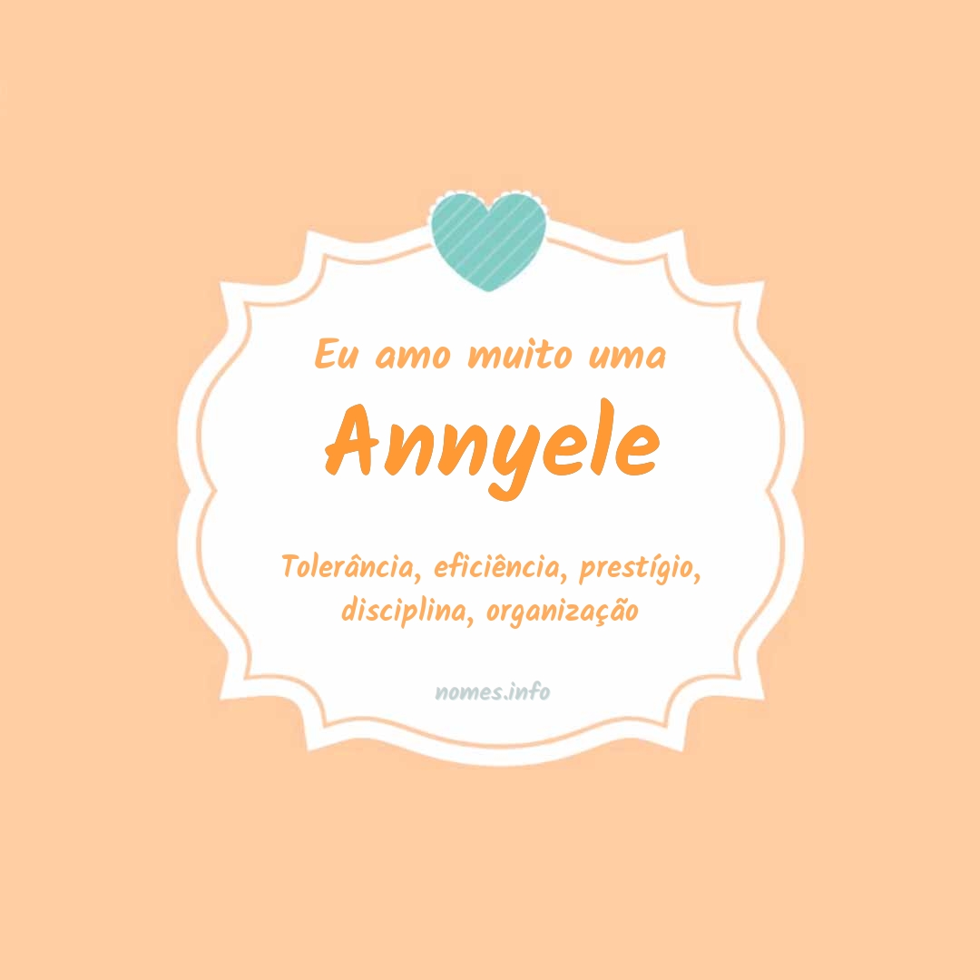 Eu amo muito Annyele