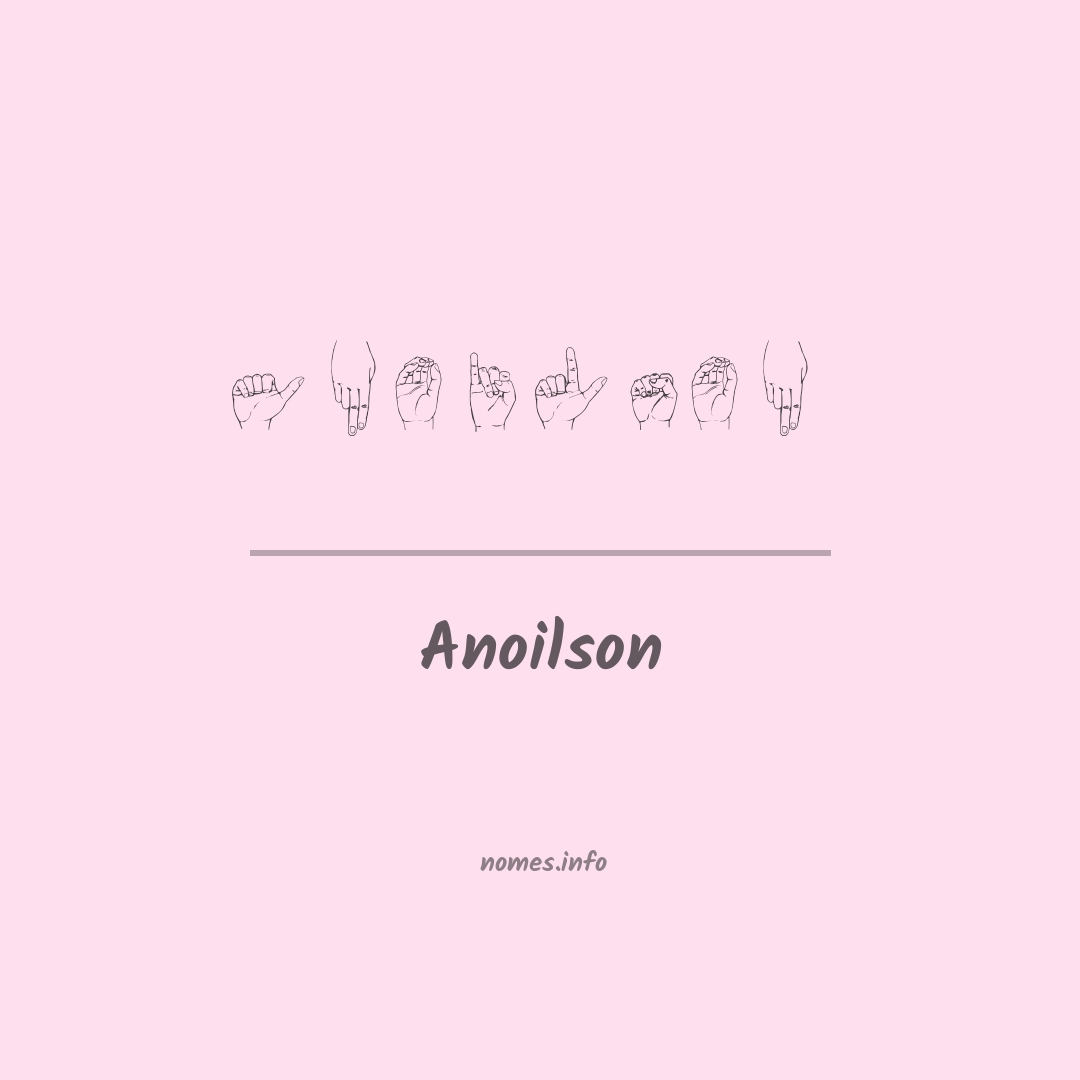 Anoilson em Libras