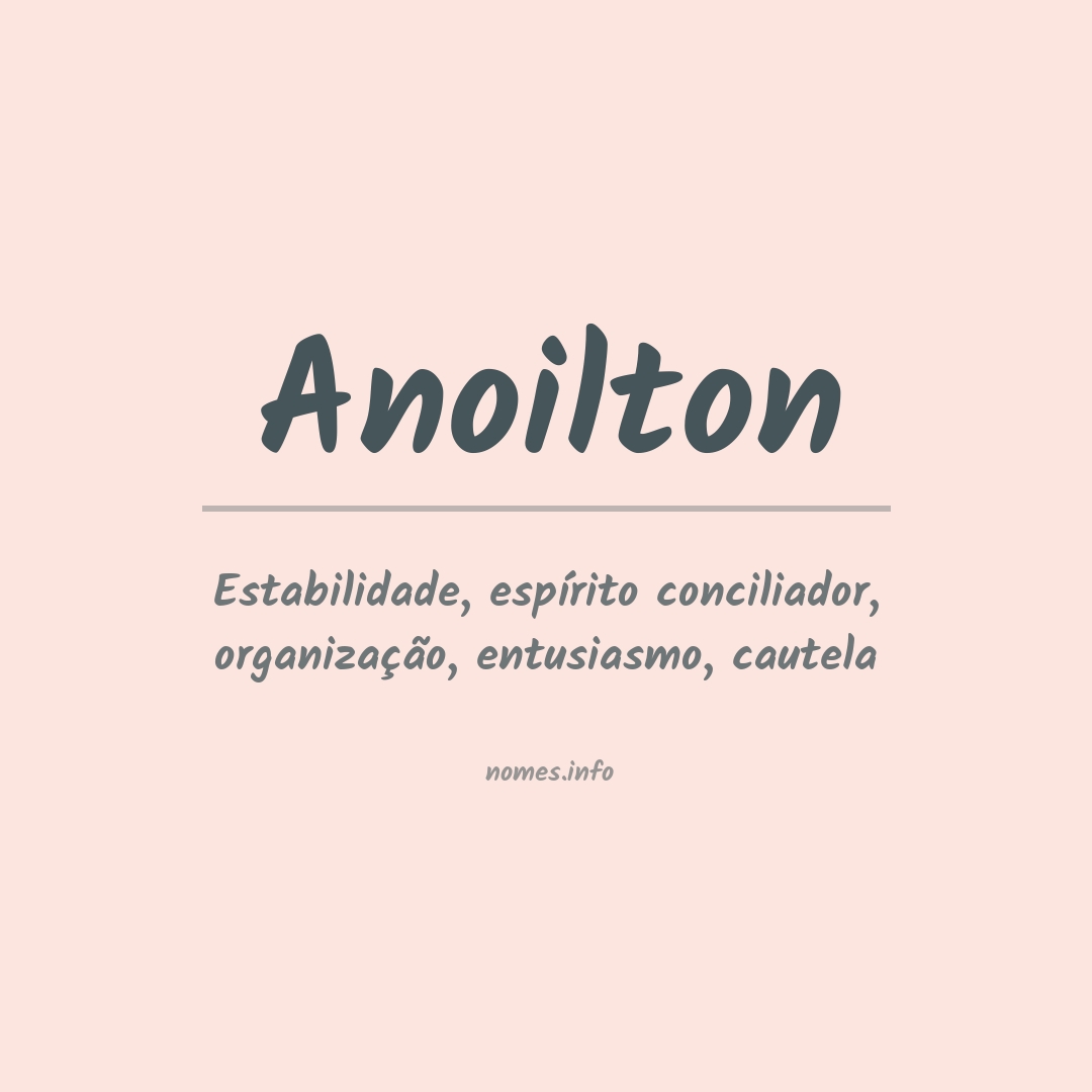 Significado do nome Anoilton