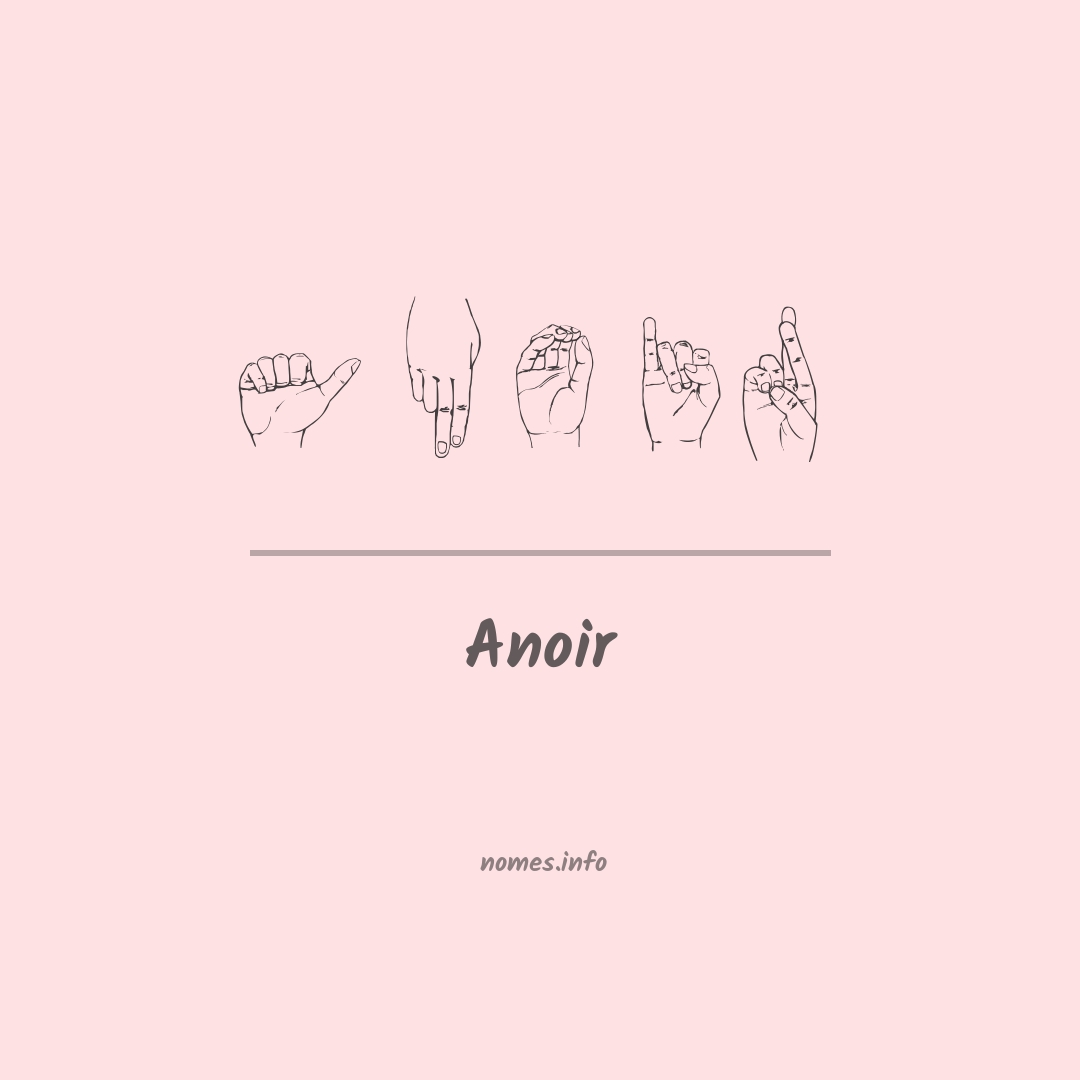 Anoir em Libras